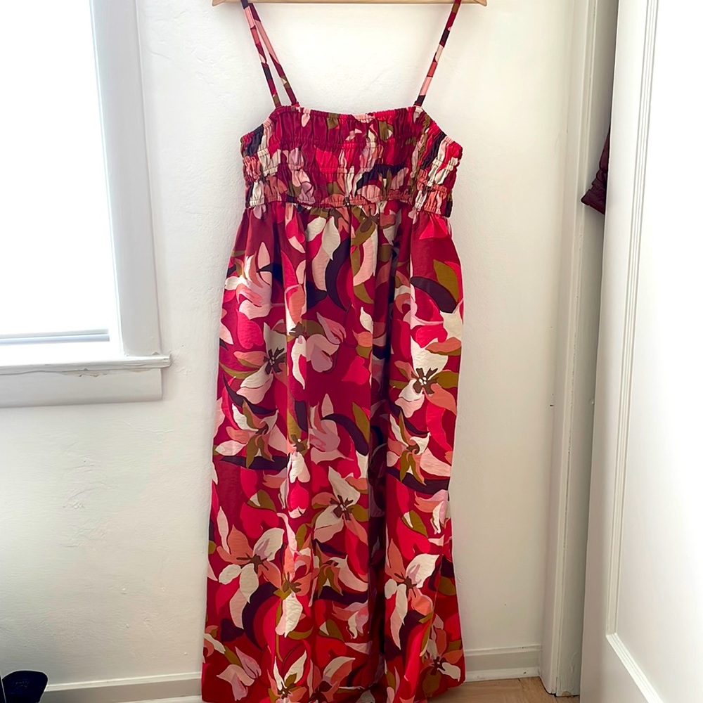 Floral smocked Maxi